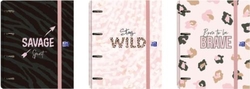 Europeanbinder a4 + recambio 100h cuad.5x5 animal print modelos surtidos