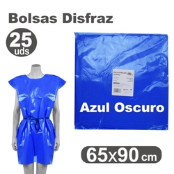 PACK/25 BOLSAS DE PLASTIC PER DISFRACES 65X90CM BLAU OSCU