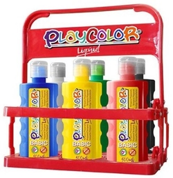 EXP 6 TEMPERA LIQUIDA PLAYCOLOR 500ML. FORNECIDOS CON DOSIFIC