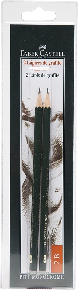 Blister lapiz grafito serie 9000 2b faber-castel