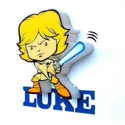 Lampara 3D Light Fx Mini Luke Skywalker Star Wars