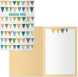 PACK 6 CARTES FELICITACION. MODELO JOUR PADRE-GARLAND