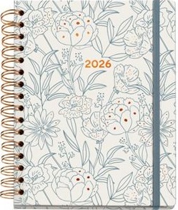 Agenda plus arno dufour 2026 16,4x21,8cm d/p bouquet