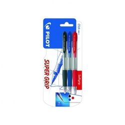 BLISTER 3 BOLIGRAFOS SUPERGRIP NEGRO/AZUL/ROJO 1,0MM