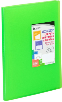CARPETA 30 FUNDAS A4 TAPA FLEXIBLE LIMA CARCHIPLAS