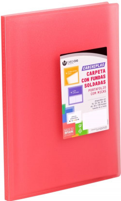 CAPA 40 MICAS A4 CAPA FLEXIVEL VERMELHO CARCHIPLAS