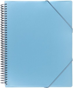 FOLDER POCKETS A4 40 POCKETS COVER PP METAL BLUE COLOR