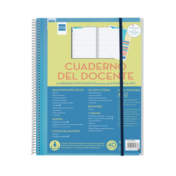 CUADERNO DEL DOCENTE A4 CON APARTADOS ESPECIFICOS