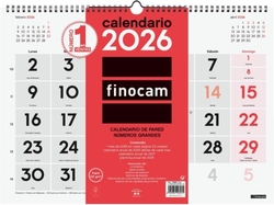 CALENDARIO PARED 2026 NUMEROS GRANDES L