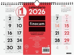 CALENDARIO PARED 2026 NUMEROS GRANDES M 30X21