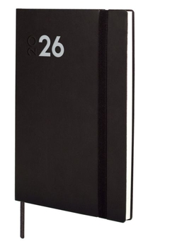 Agenda anual 2026 mara y10 dia pagina 14x20,4cm negro