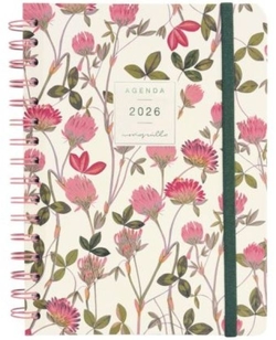 Agenda anual moniqulla 2026 espiral día página e10 15,5x21,2cm amapola