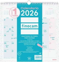 CALENDARIO PARED 2026 CHIC ES 30X30 TURQUESA