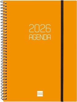 (CAT) AGENDA ANUAL 2026 OPAQUE E10 SVH TARONJA