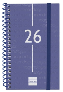Agenda anual espiral 2026 svh e10 7,9x12,7cm azul