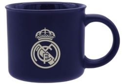 TAZA JUMBO REAL AZUL REAL MADRID GRABADA EN CAJA