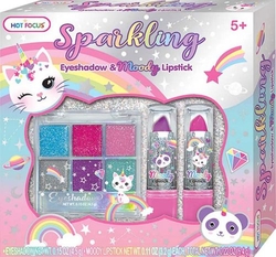 SET DE SOMBRA DE OJOS Y LAPIZ LABIAL CATICORN HOT FOCUS