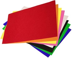 PACK/10 PLANCHAS DE FIELTRO 40X60 CM COLORES SURTIDOS