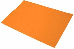 PACK/10 PLANCHAS DE FIELTRO 40X60 CM NARANJA