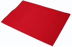 PACK/10 PLANCHAS DE FIELTRO 40X60 CM ROJO