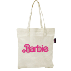Bolsa Tote Logo Barbie Rosa 41 X 37 Cm