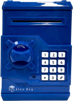 CAJA FUERTE ELECTRONICA COLOR AZUL OSCURO