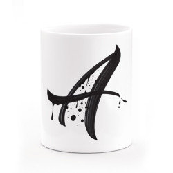Taza monograma letra a