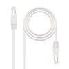 NANOCABLE CABLE RED LATIGUILLO RJ45 CAT.5E UTP AWG24 BLANCO