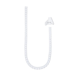 Organizador Cables Flexible 25Mm 3 M Blanco Nanocable