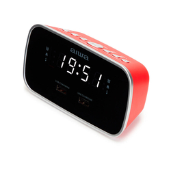 Reloj Despetador Con Radio Aiwa Cru-19 Red 2 Puertos Usb De