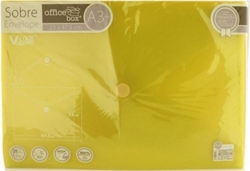 PAQ/10 CARPETA SOBRE A3+ V-LOCK 330X475 VELCRO AMARILLO