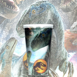 Vaso Lenticular 3D Biosync Jurassic Park 50Ml