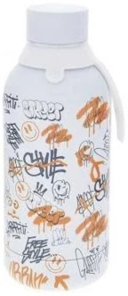 BOTELLA TERMICA JUVENIL 710ML ICE URBAN GRAFFITI BLANCA