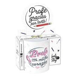 Taza - Profe Con Mucho Corazon 330Ml