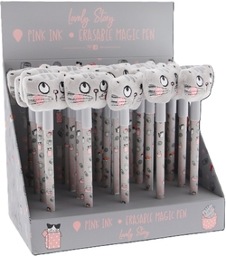 Exp 20 boligrafo borrable + peluche kitty lovely story