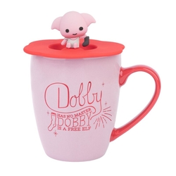 Taza Premium Tapa Dobby Harry Potter 350Ml