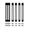 Kit Cables Extensión Para Fuente De Alimentación Blanco Y Ne