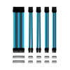 Kit Cables Extensores Para Fuente De Alimentación Negro Y Az