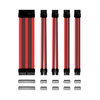 Kit Cables Extensores Para Fuente De Alimentación Negro Y Ro