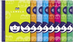 (pack 10u.) cuaderno espiral 4º 40h 70g 5mm cuadrovia cubierta básica