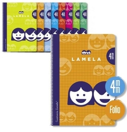 (pack 10u.) cuaderno espiral fº 80h 70g 4mm cuadrovia cubierta básica