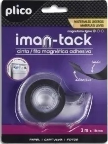 BLISTER CINTA ADHESIVA MAGNETICO CON DISPENDADOR 3 METROS