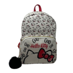 Mini Mochila Mosaico Hello Kitty Blanca 25 Cm