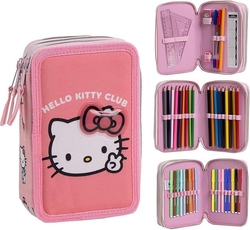PLUMIER CON CONTENIDO GIOTTO HELLO KITTY