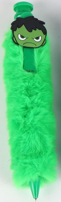 BOLIGRAFOS PELUCHE AVENGERS VERDE