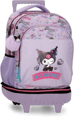MOCHILA COMPACT DESMONTABLE CON RUEDAS KUROMI RETROPOP