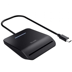 Lector De Dni Trust Primo 26061/ Usb Tipo-C/ Negro