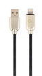 Cable De Datos Y Carga Gembird 8 Pines De Caucho Premium, 1