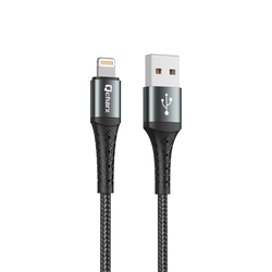 Cable Qcharx Lyon Usb A Lightning 3A - 1 M - Aleación De Alu