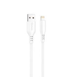 Cable Qcharx Tokyo Usb A Lightning 3A - 1 M - Silicona Blanc